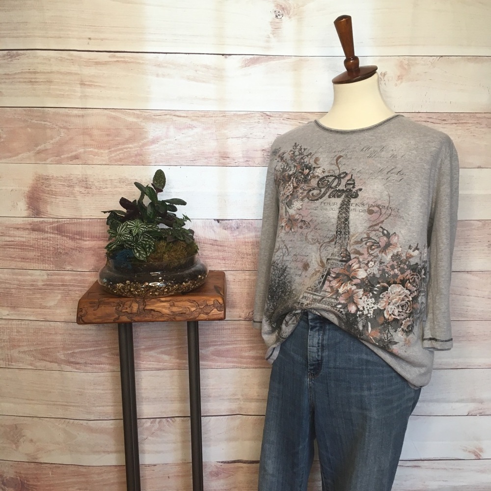 Bleu Paris Embellished T